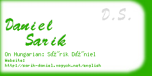 daniel sarik business card